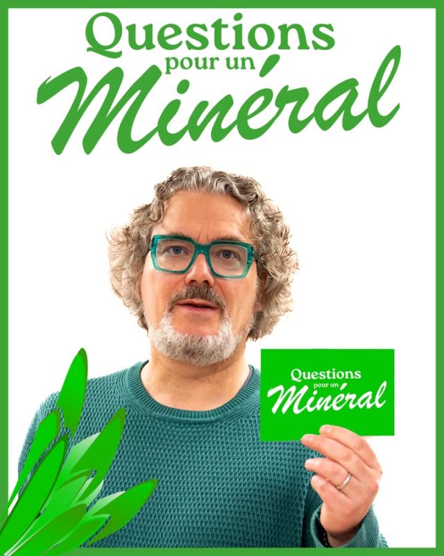 Devenez un champion incollable sur nos minéraux en jouant à notre petit quizz "Questions pour un minéral"
Seras-tu répondre dès la première barre ?
Dis nous en commentaire SANS DONNER LA RÉPONSE
combien de points tu as fait !
C'est parti !